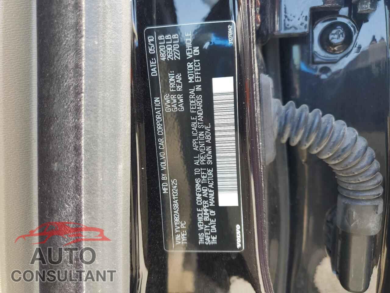 VOLVO S80 2010 - YV1982AS8A1132425