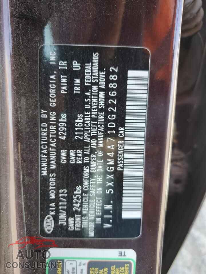 KIA OPTIMA 2013 - 5XXGM4A71DG226882