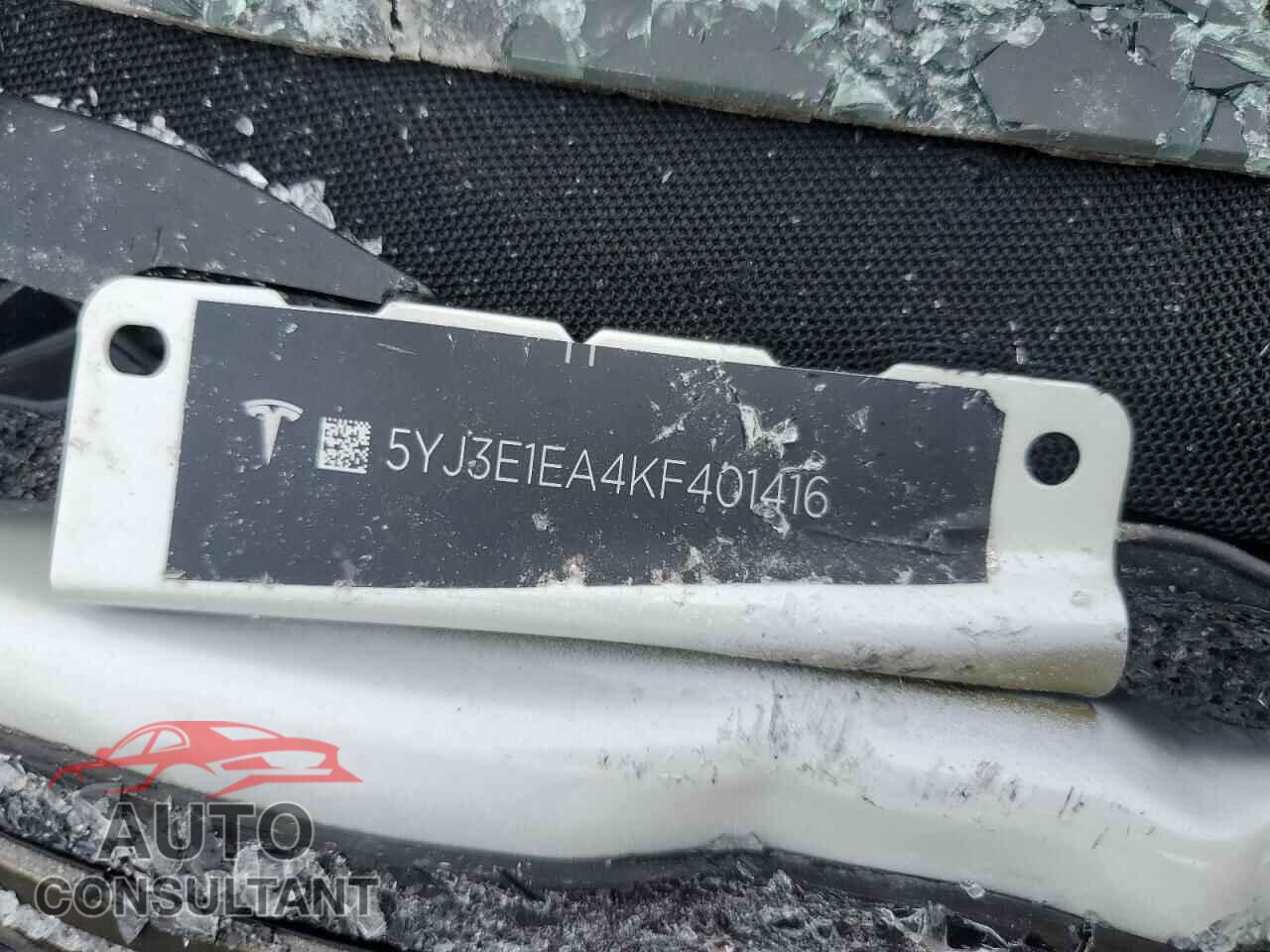 TESLA MODEL 3 2019 - 5YJ3E1EA4KF401416