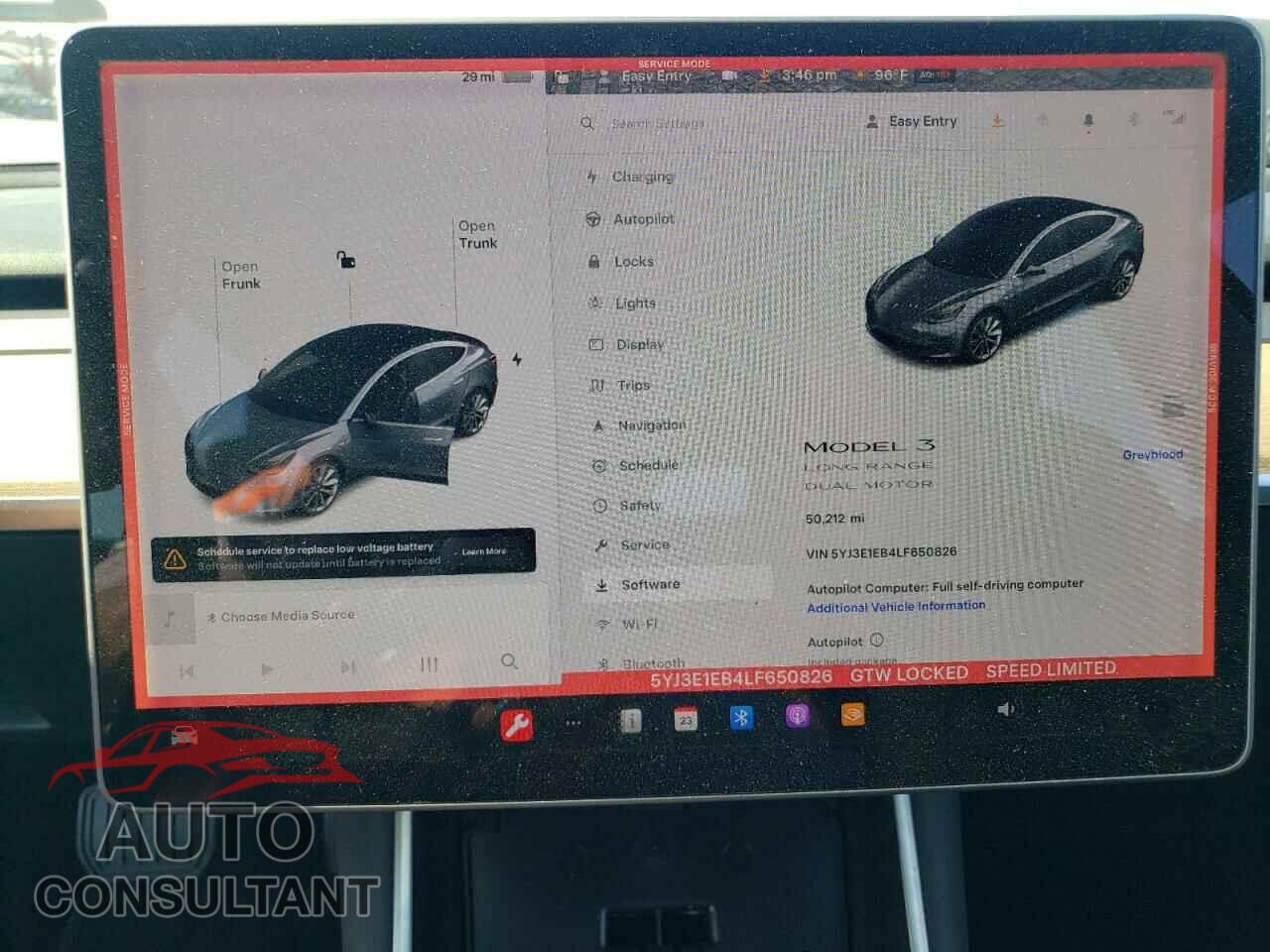 TESLA MODEL 3 2020 - 5YJ3E1EB4LF650826
