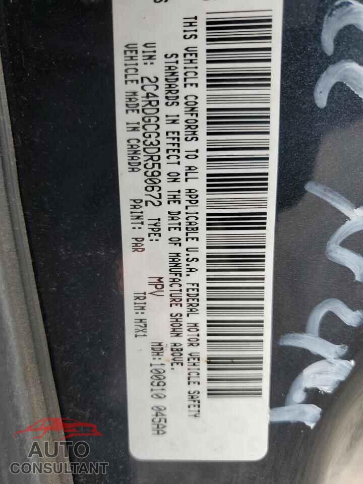 DODGE CARAVAN 2013 - 2C4RDGCG3DR590672