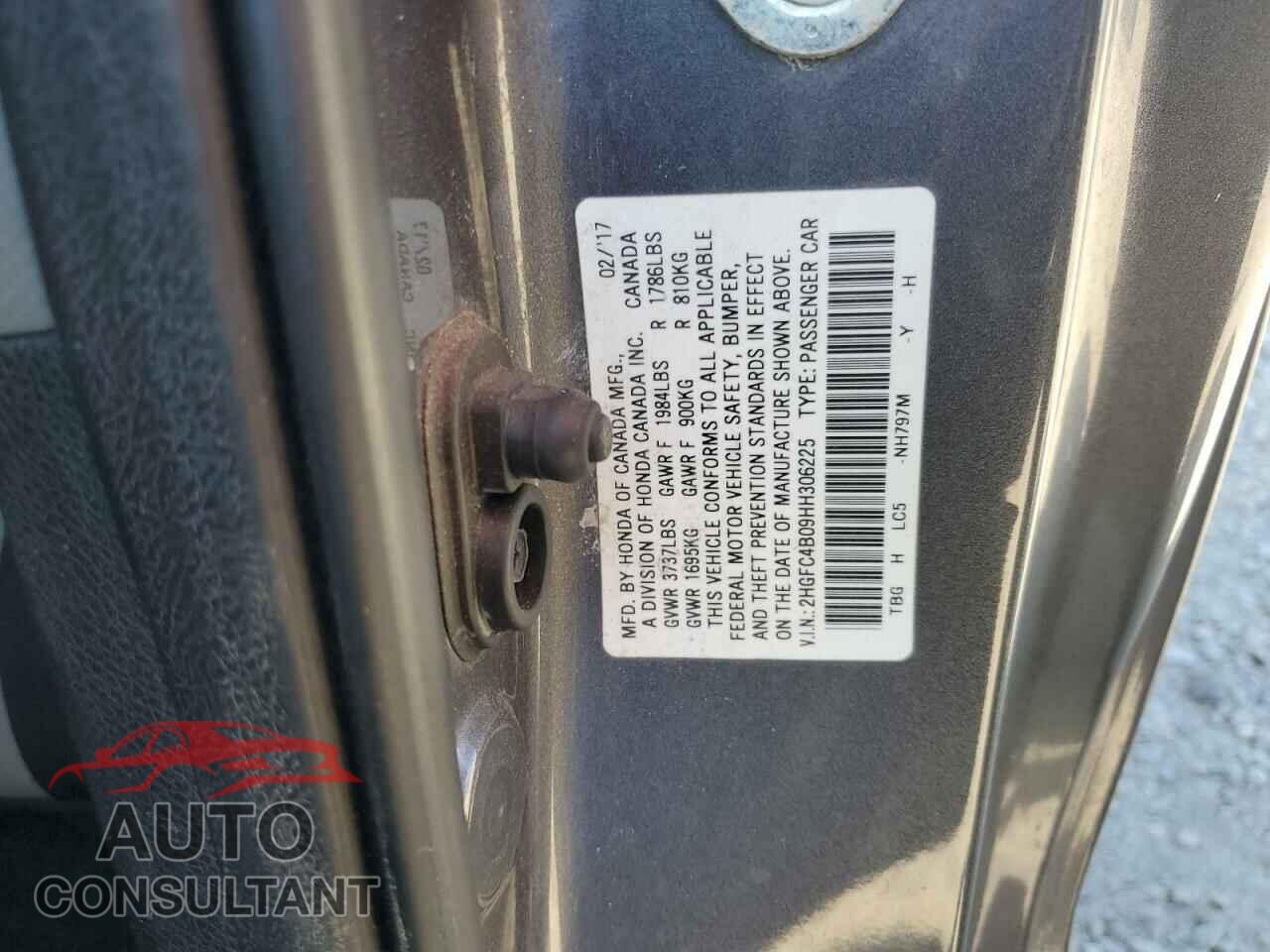 HONDA CIVIC 2017 - 2HGFC4B09HH306225