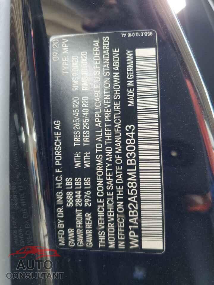 PORSCHE MACAN 2021 - WP1AB2A58MLB30843