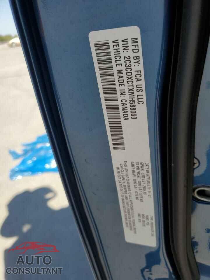 DODGE CHARGER 2021 - 2C3CDXCTXMH588060