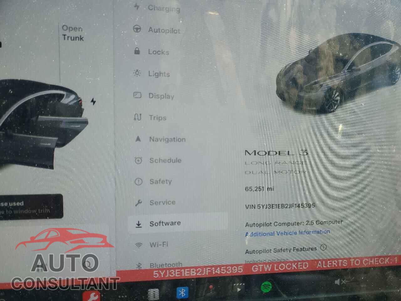 TESLA MODEL 3 2018 - 5YJ3E1EB2JF145395