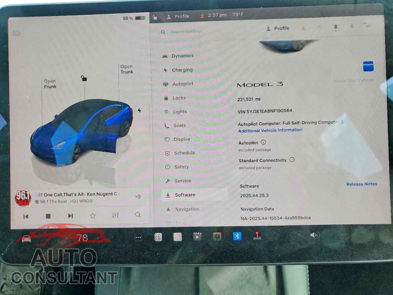 TESLA MODEL 3 2022 - 5YJ3E1EA8NF190564