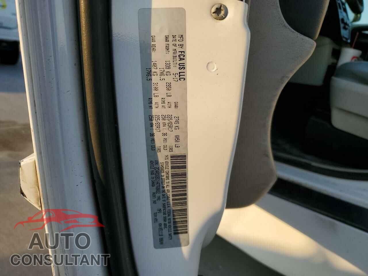 DODGE CARAVAN 2017 - 2C4RDGBG1HR768022