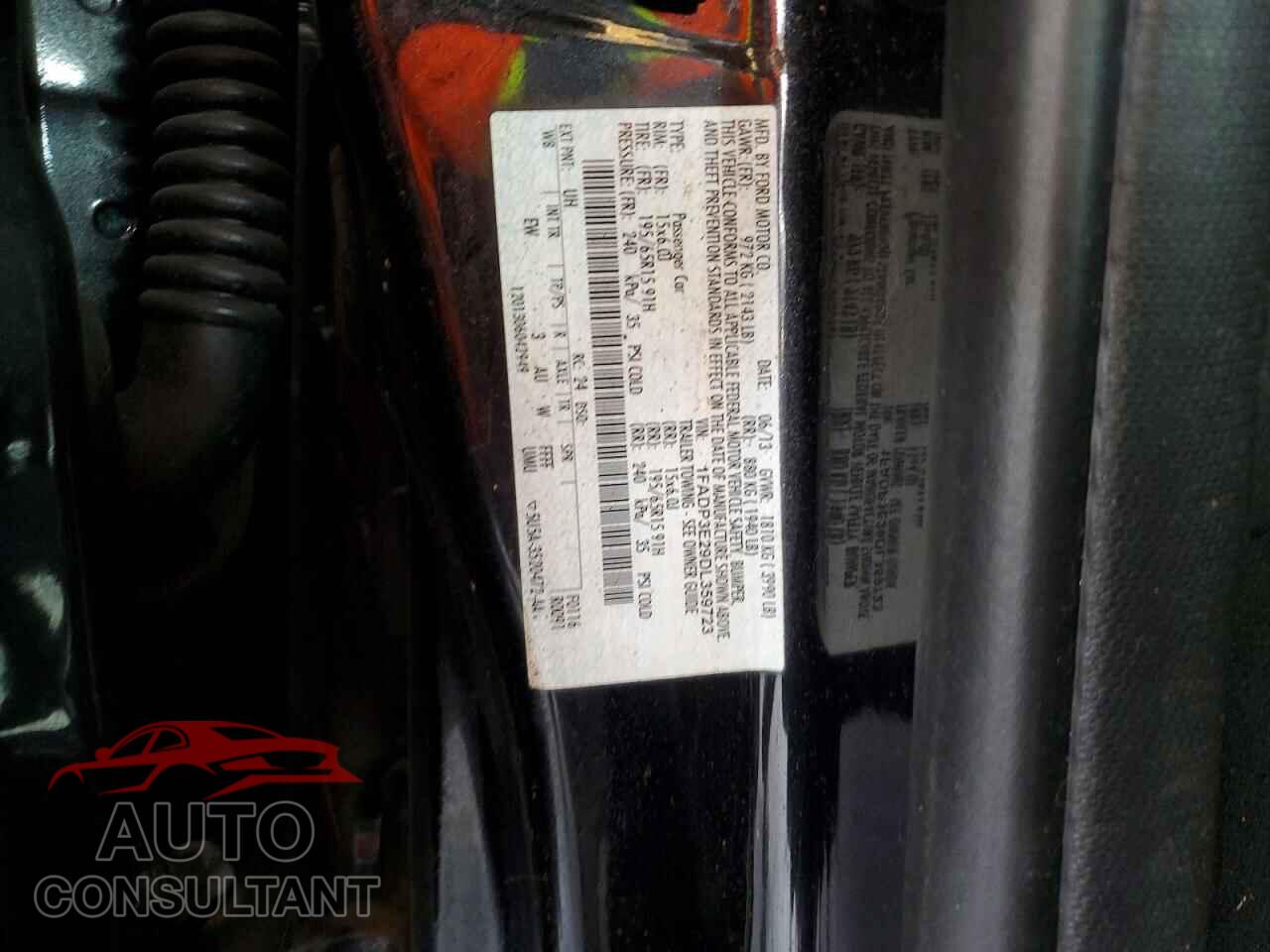 FORD FOCUS 2013 - 1FADP3E29DL359723