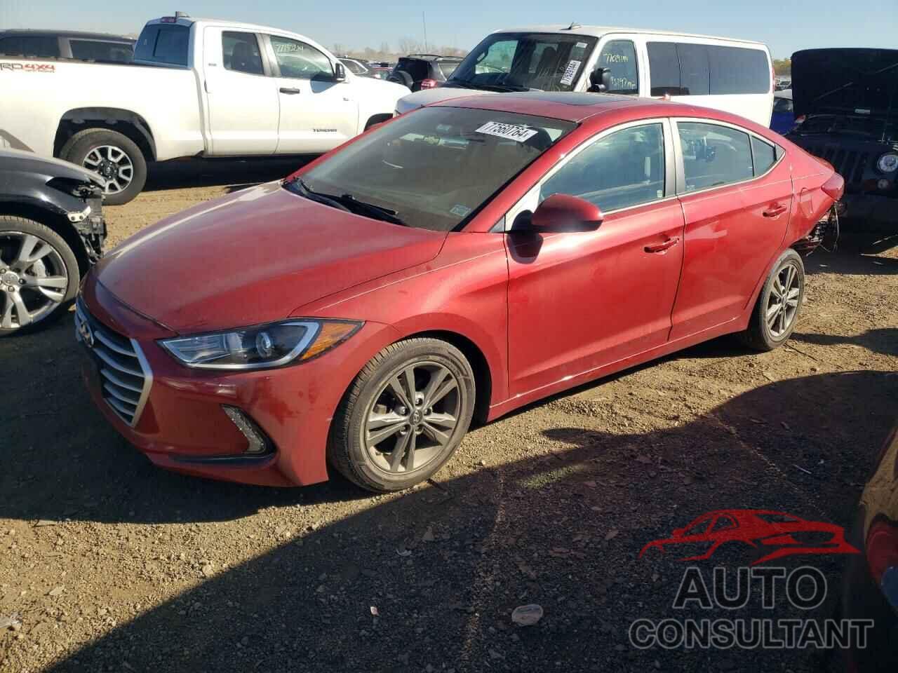 HYUNDAI ELANTRA 2018 - 5NPD84LF4JH292368