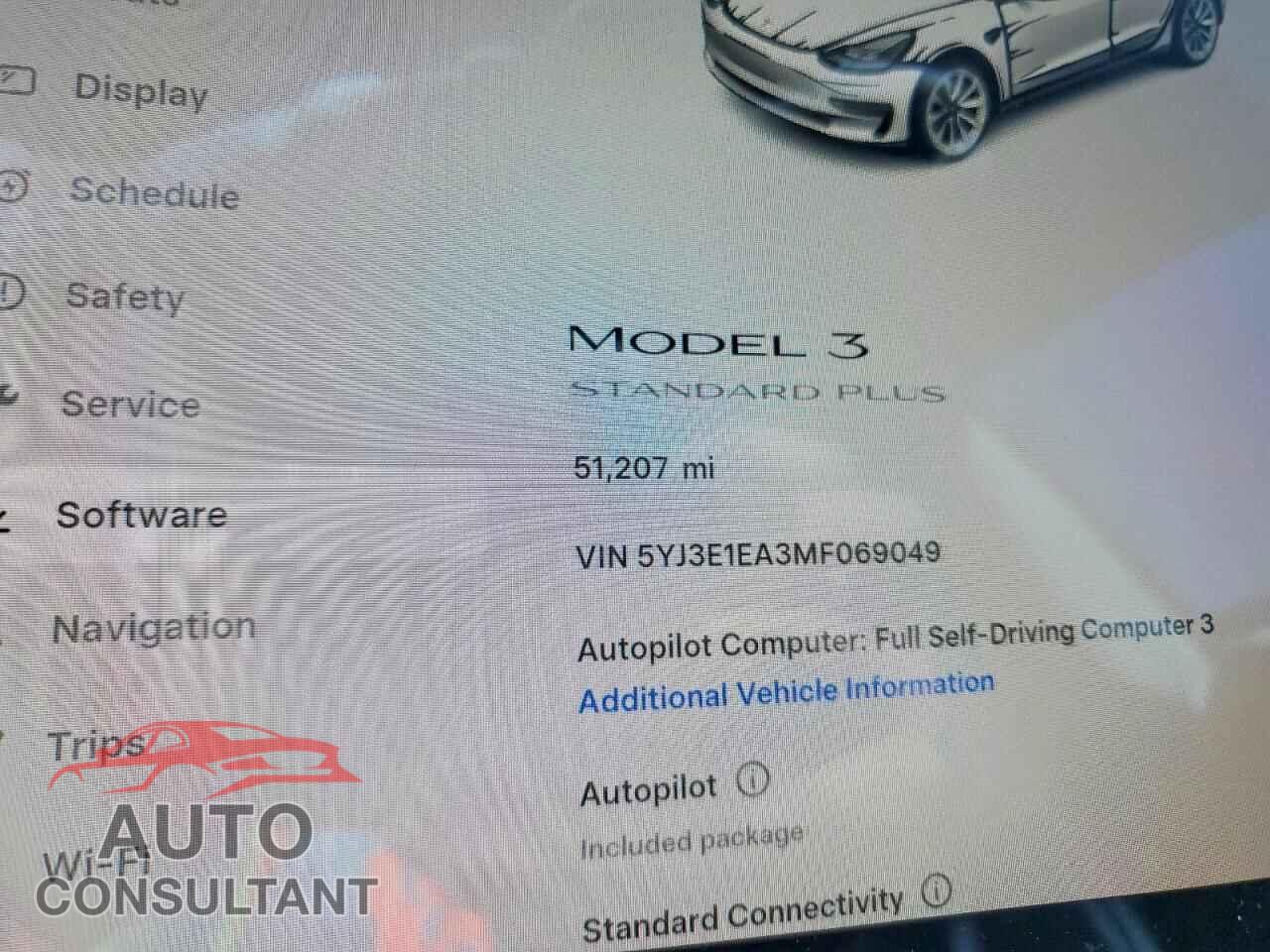 TESLA MODEL 3 2021 - 5YJ3E1EA3MF069049