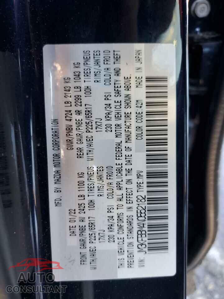 MAZDA CX-5 SELEC 2022 - JM3KFBBM4N0552182