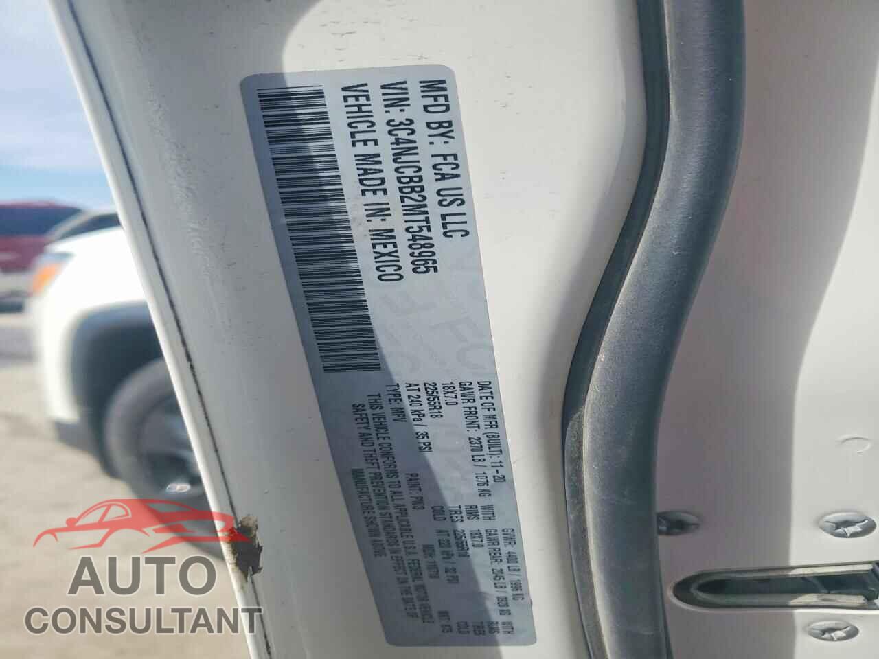 JEEP COMPASS 2021 - 3C4NJCBB2MT548965