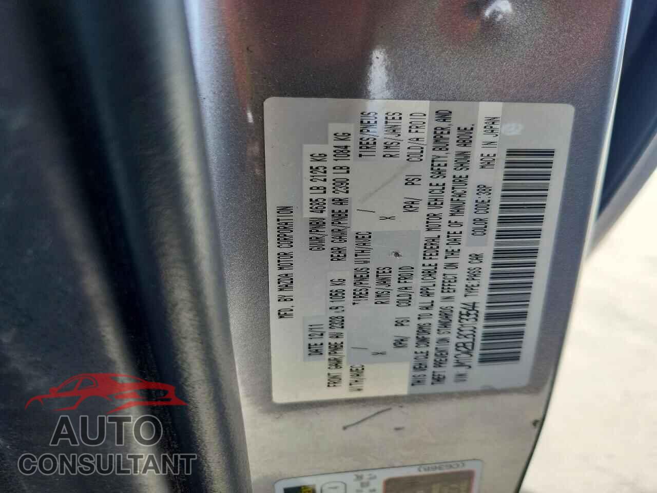MAZDA 5 2012 - JM1CW2BL8C0133544