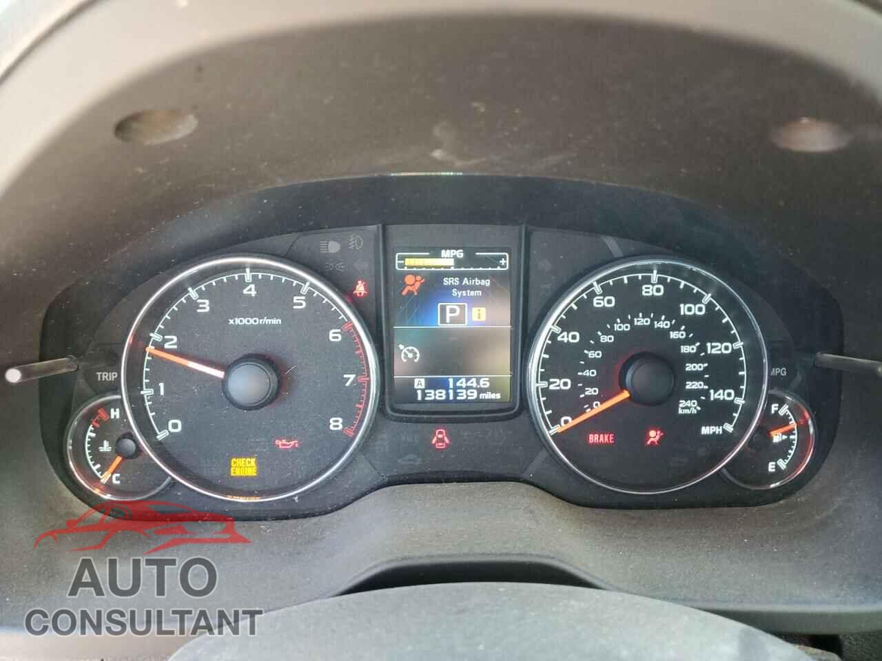 SUBARU OUTBACK 2014 - 4S4BRCLC1E3210825