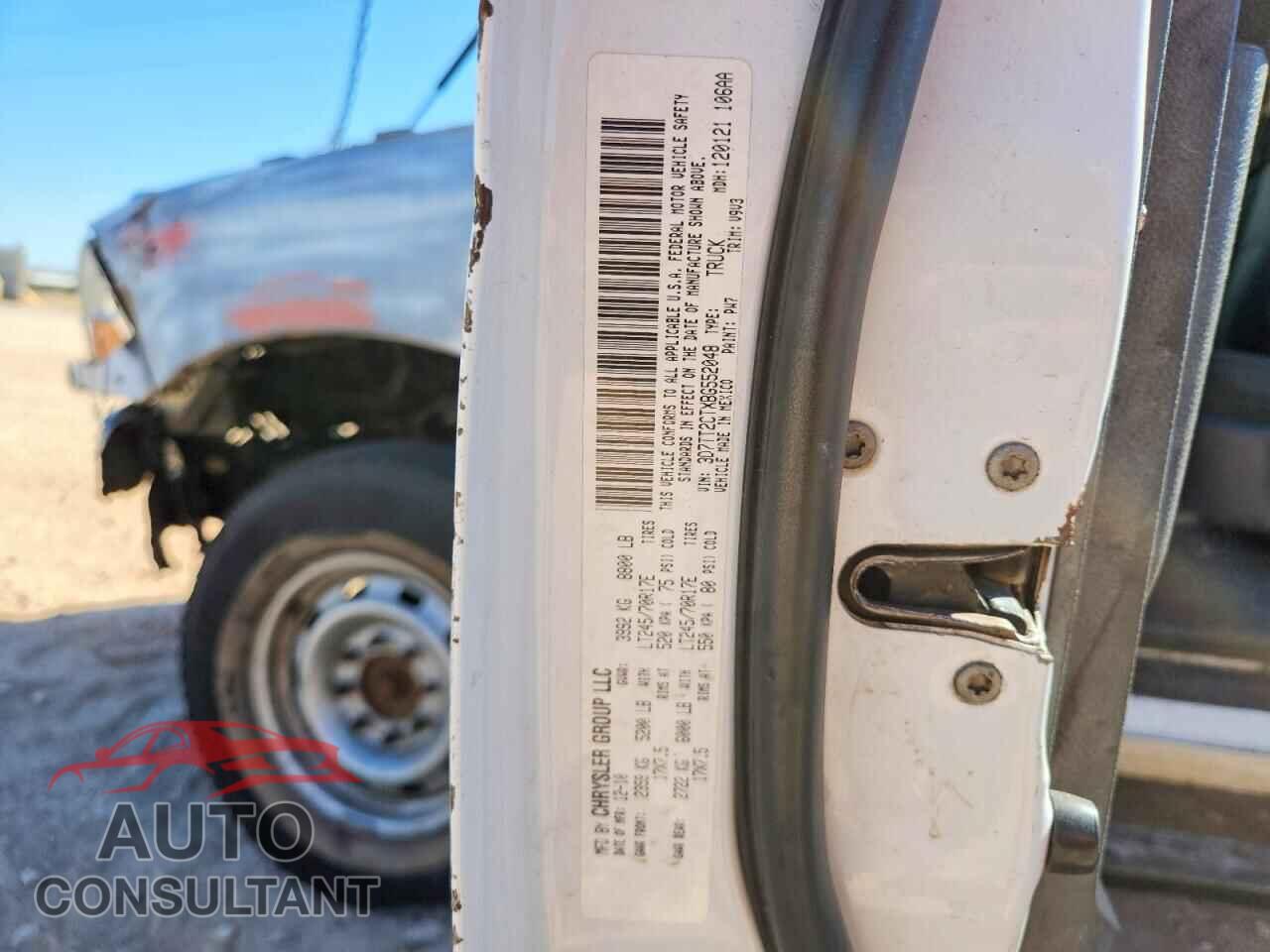 DODGE RAM 2500 2011 - 3D7TT2CTXBG552048