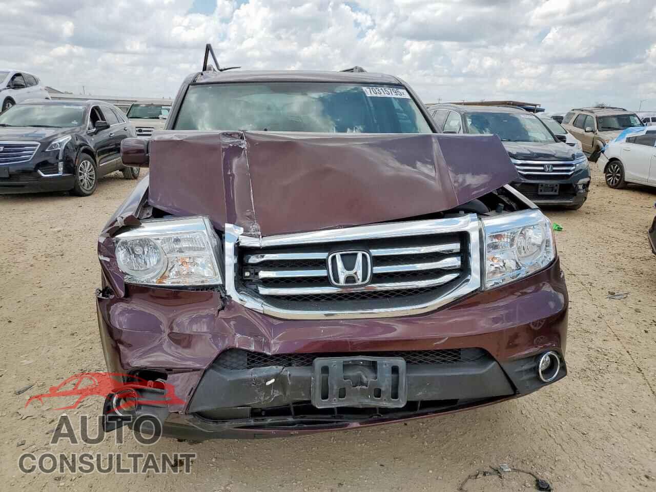 HONDA PILOT 2013 - 5FNYF3H73DB045221