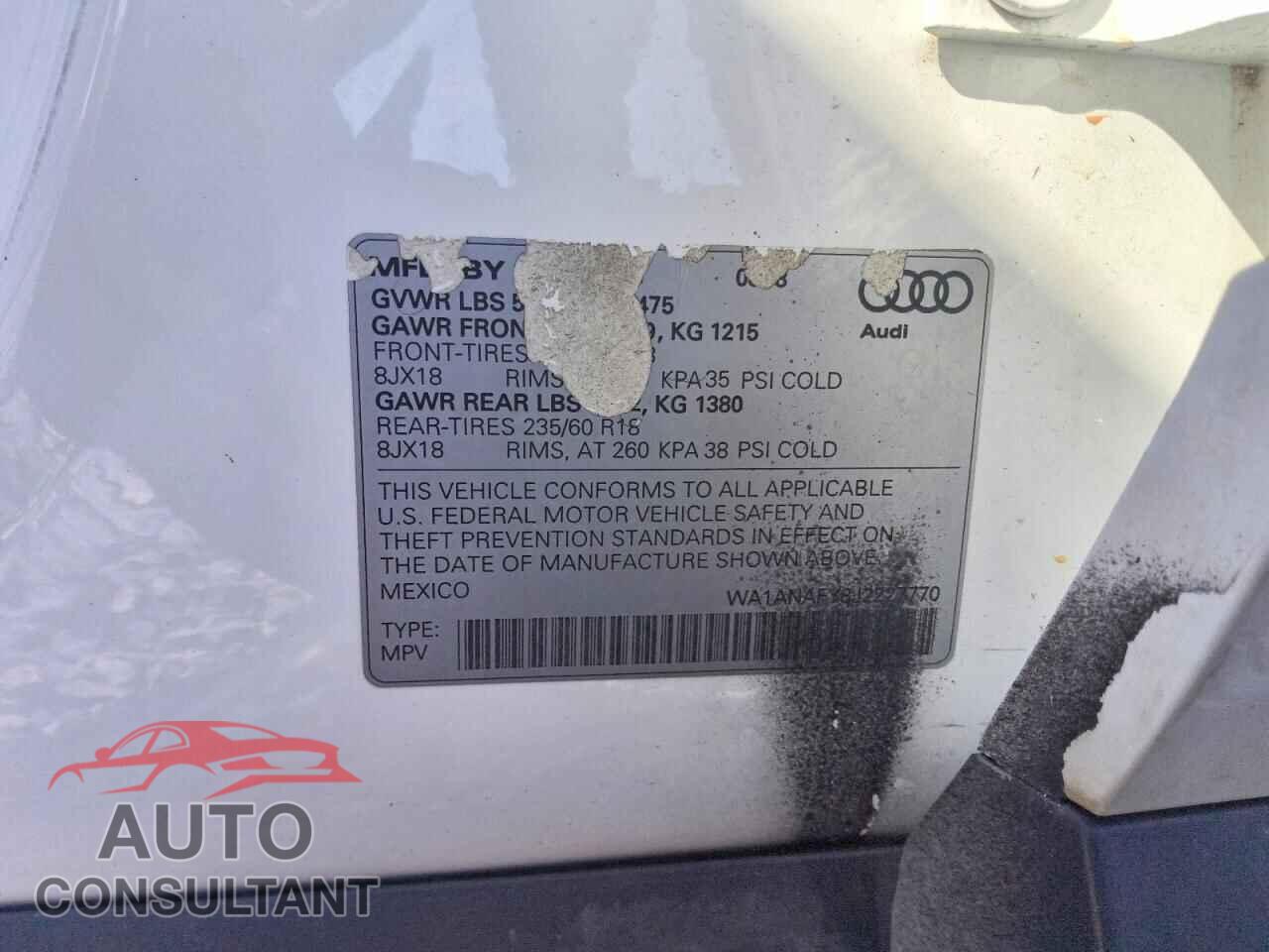 AUDI Q5 2018 - WA1ANAFY8J2227770