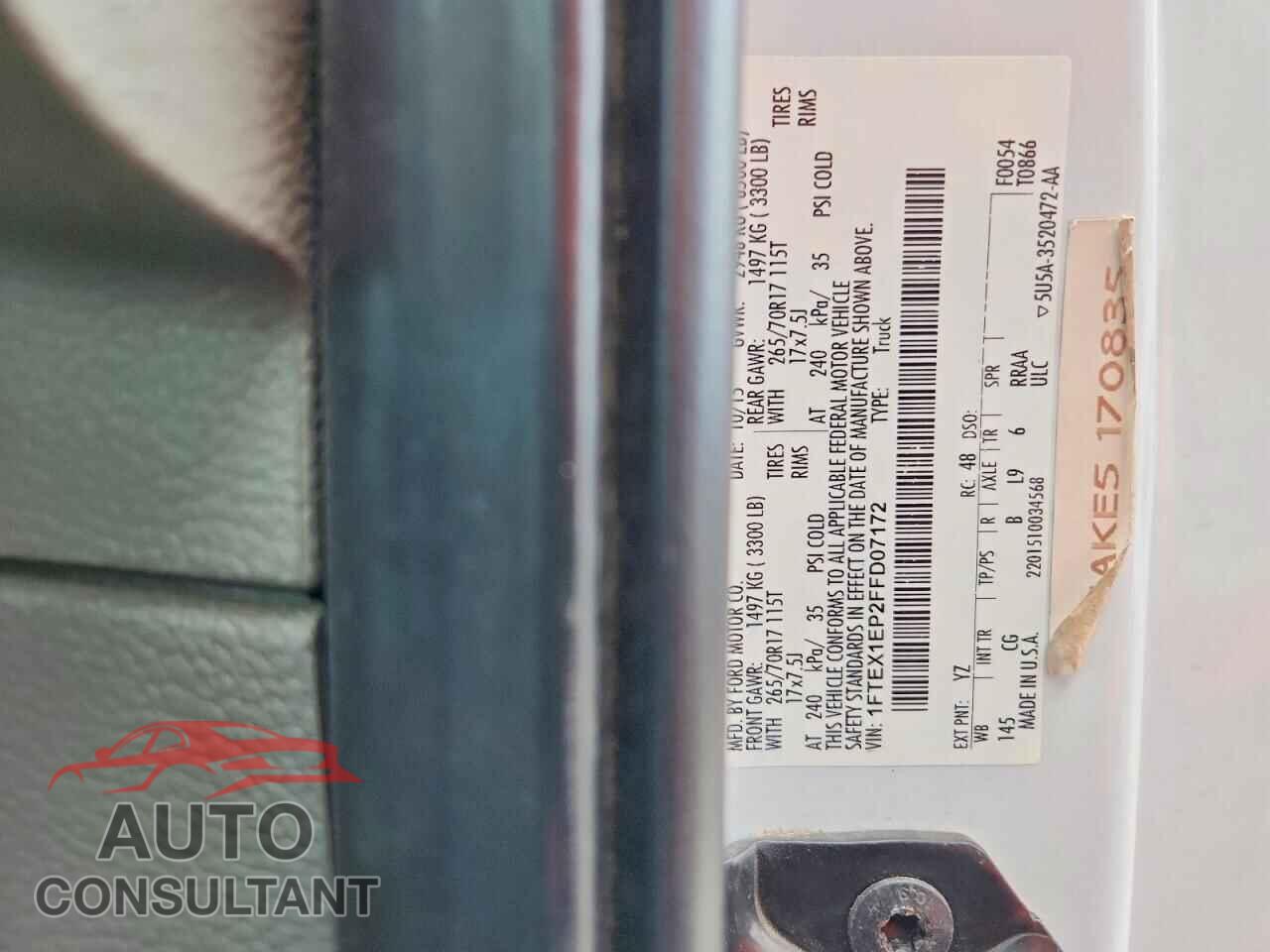 FORD F150 2015 - 1FTEX1EP2FFD07172