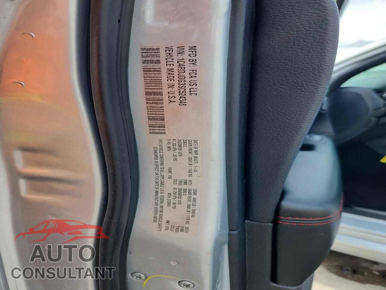 DODGE DURANGO 2025 - 1C4RDJDG3SC524348
