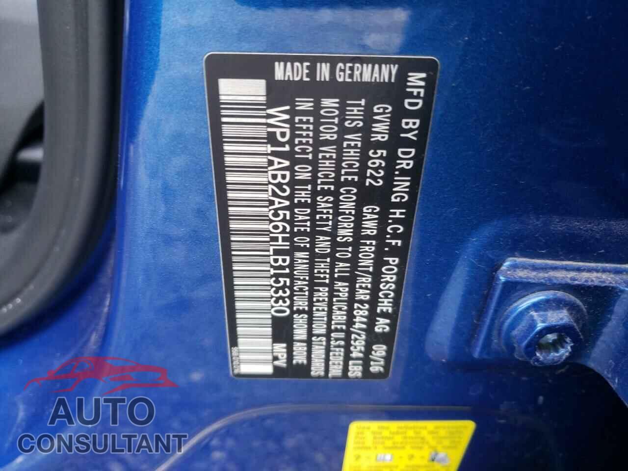PORSCHE MACAN 2017 - WP1AB2A56HLB15330
