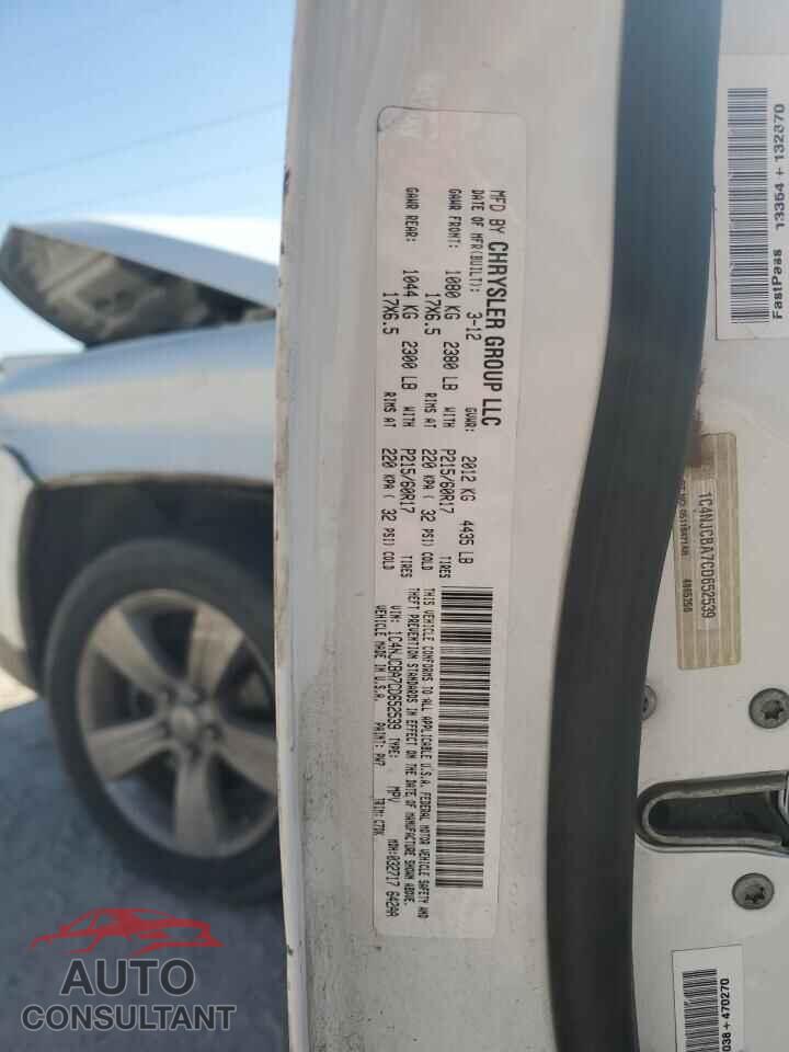 JEEP COMPASS 2012 - 1C4NJCBA7CD652539
