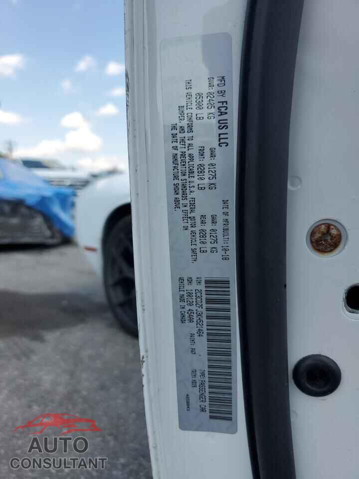 DODGE CHALLENGER 2019 - 2C3CDZFJ3KH521464