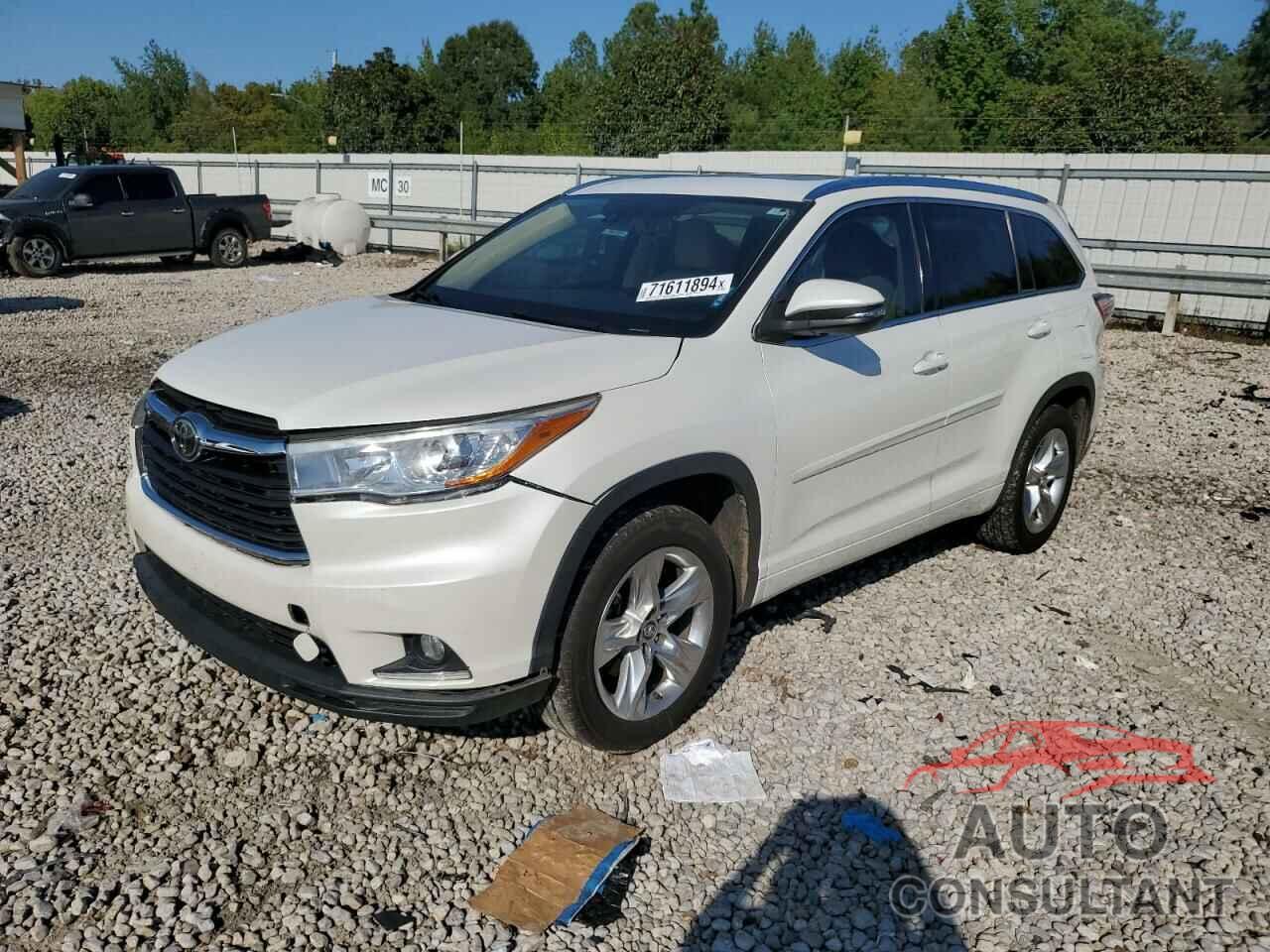 TOYOTA HIGHLANDER 2016 - 5TDYKRFH0GS154214