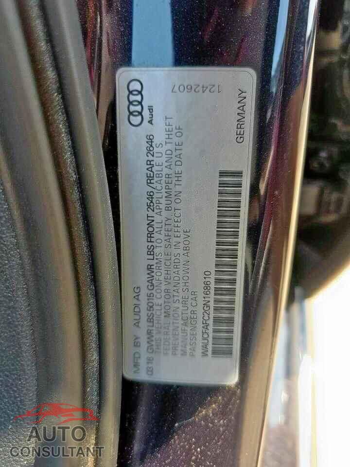 AUDI A6 2016 - WAUCFAFC2GN168610