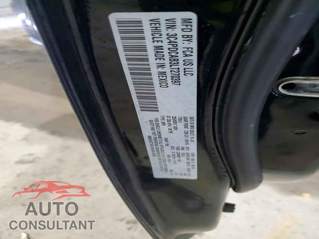 DODGE JOURNEY 2020 - 3C4PDCAB3LT270397