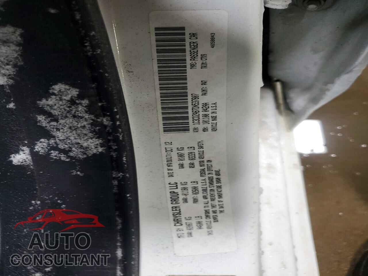 DODGE AVENGER 2013 - 1C3CDZAB7DN537807