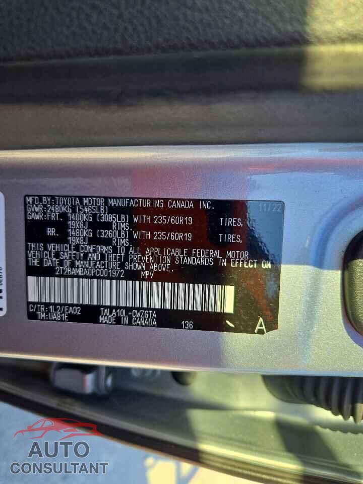 LEXUS RX350 2023 - 2T2BAMBA0PC001972