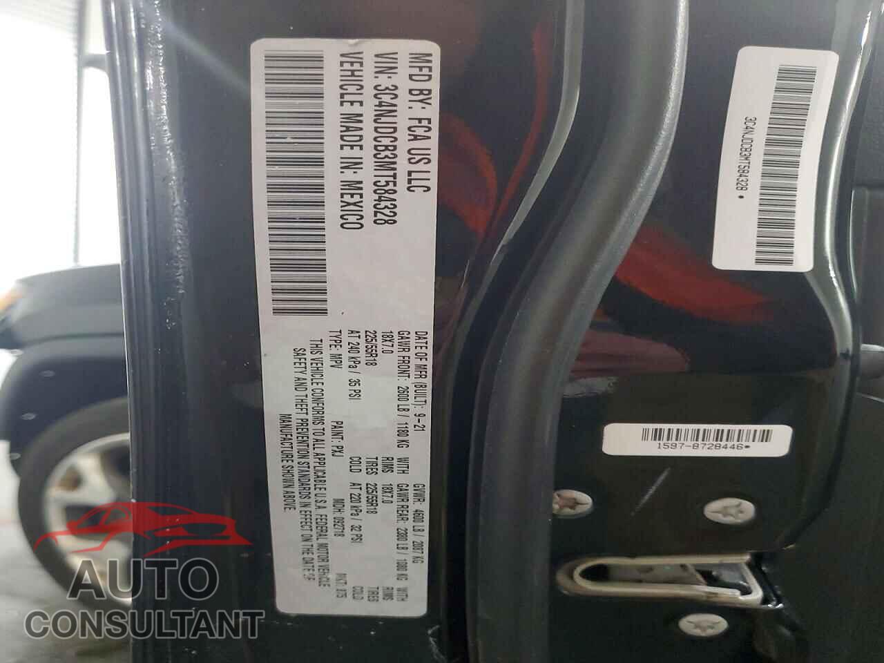 JEEP COMPASS 2021 - 3C4NJDCB3MT584328