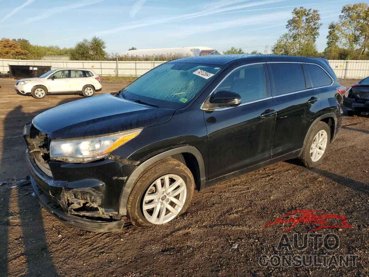 TOYOTA HIGHLANDER 2016 - 5TDZARFH2GS020473