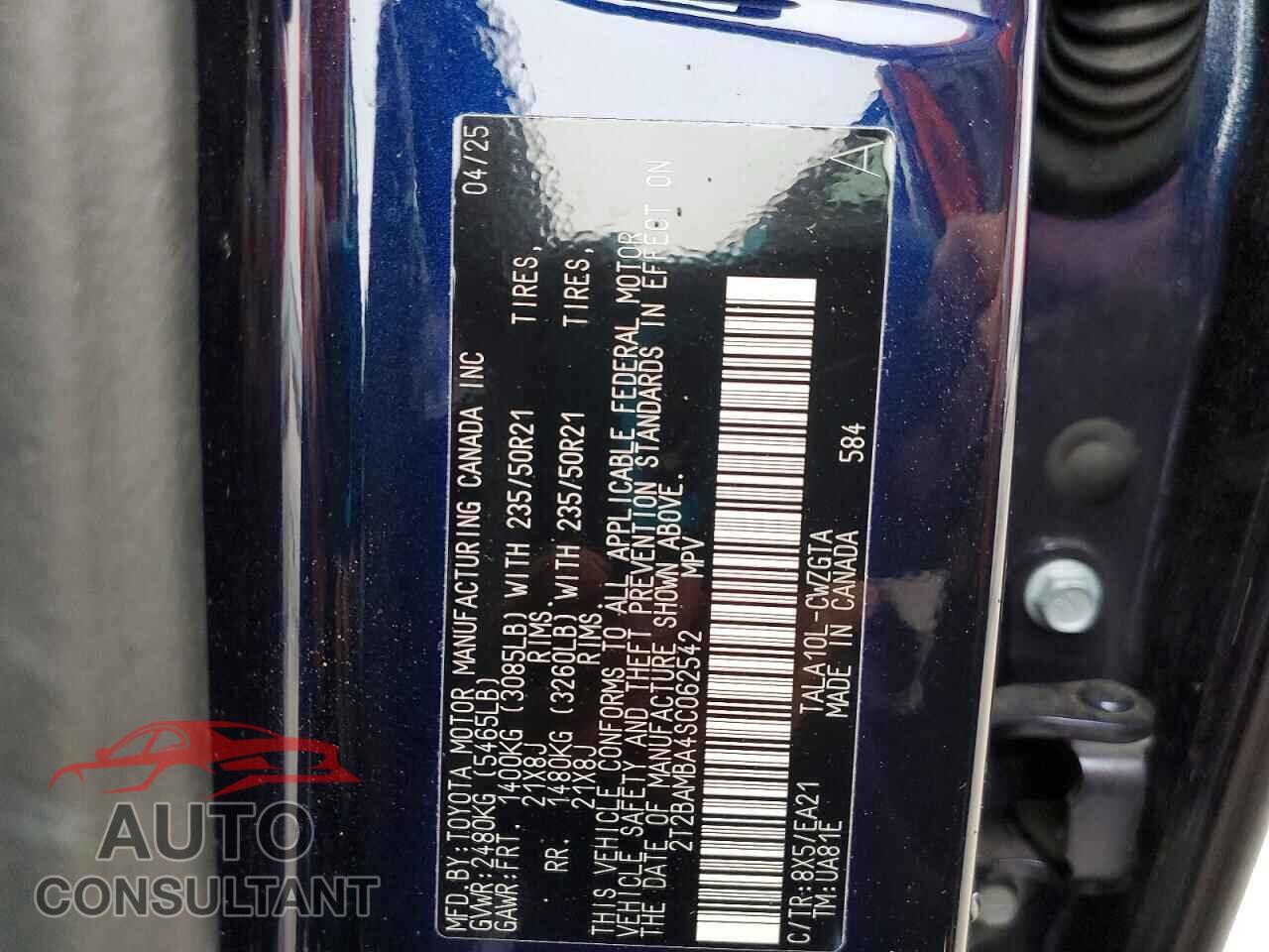 LEXUS RX350 2025 - 2T2BAMBA4SC062542