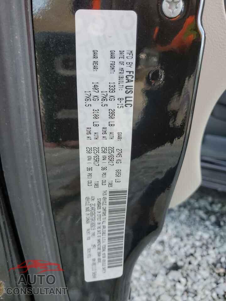 DODGE CARAVAN 2016 - 2C4RDGBG7GR102619