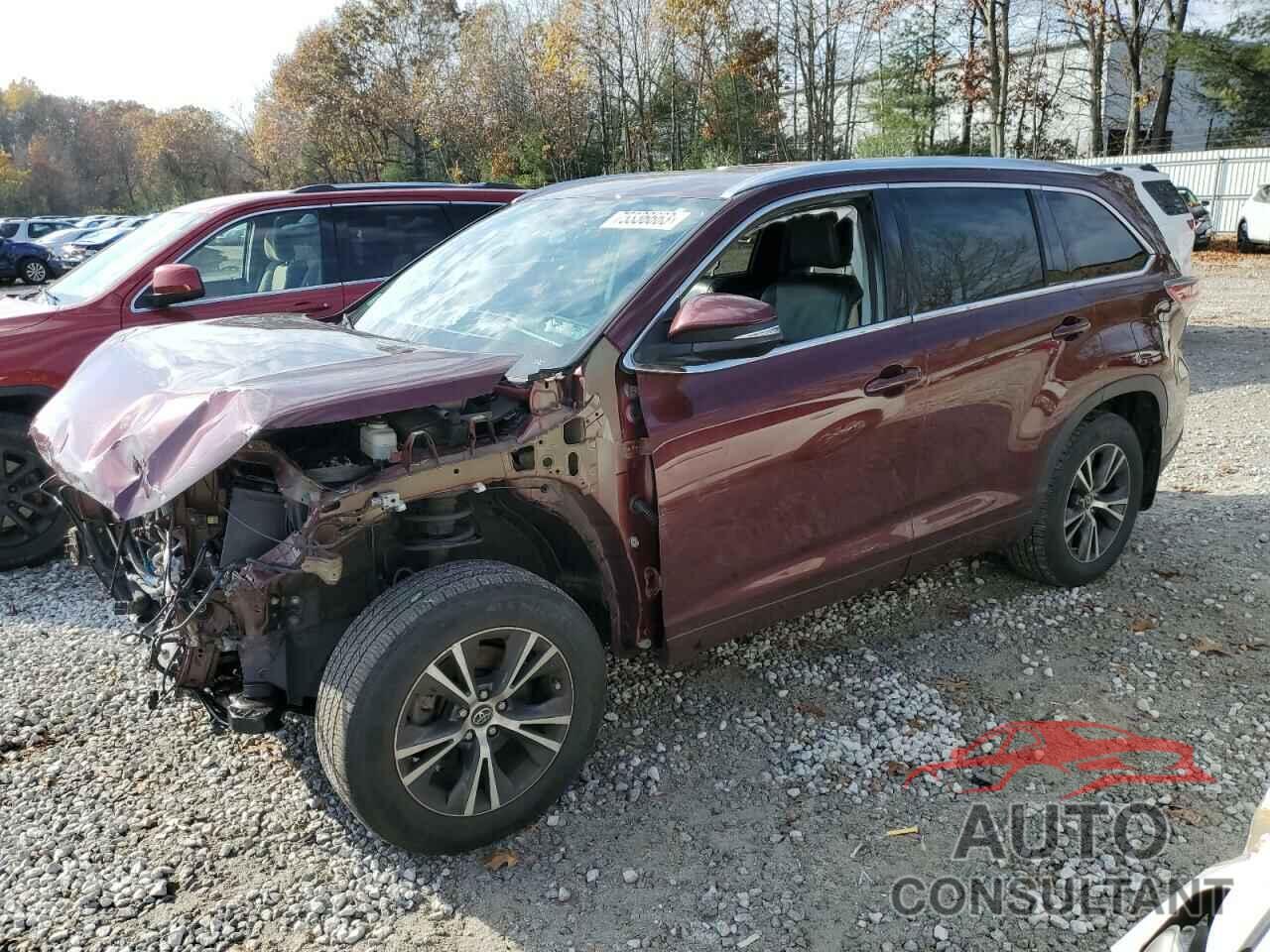 TOYOTA HIGHLANDER 2016 - 5TDJKRFH4GS305332