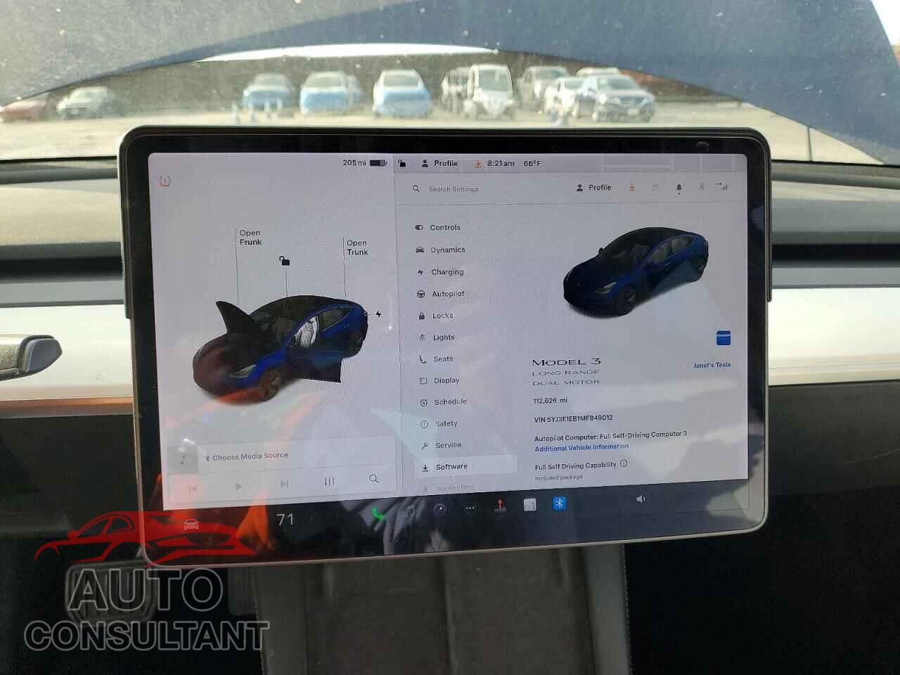 TESLA MODEL 3 2021 - 5YJ3E1EB1MF849012