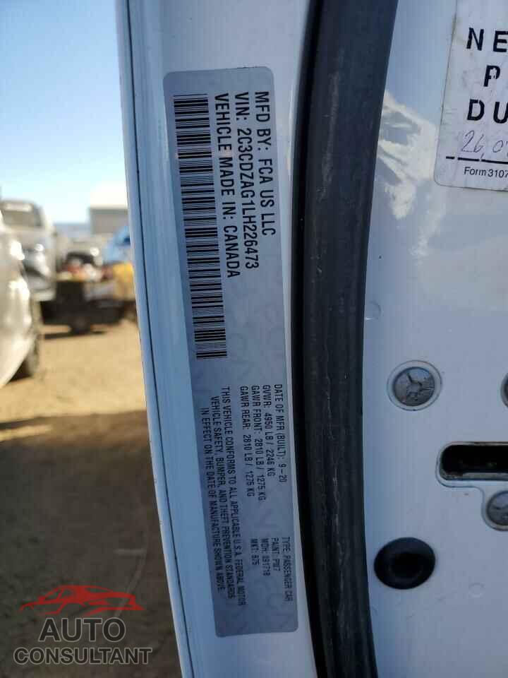 DODGE CHALLENGER 2020 - 2C3CDZAG1LH226473
