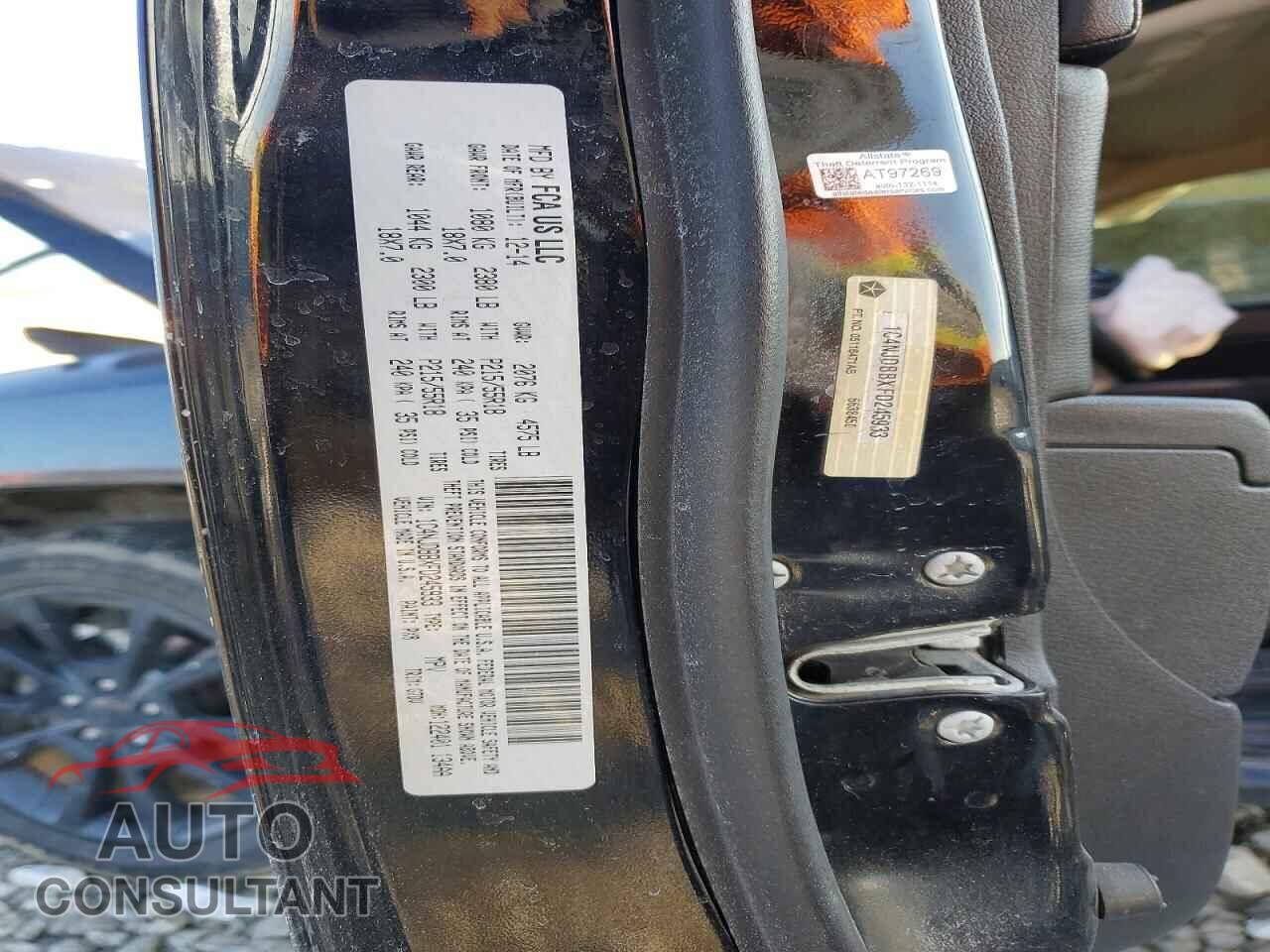 JEEP COMPASS 2015 - 1C4NJDBBXFD245933