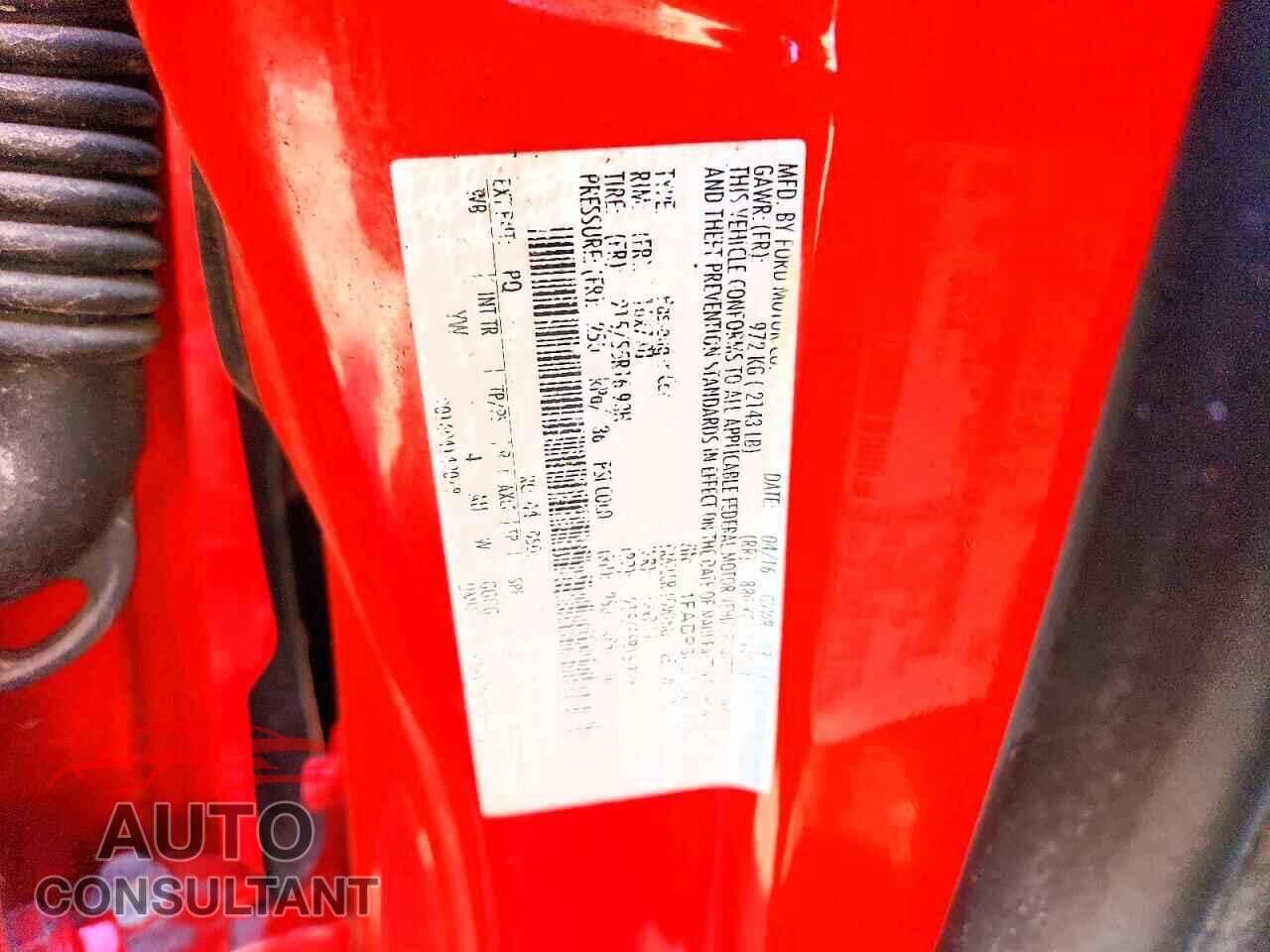 FORD FOCUS 2016 - 1FADP3F21GL314438