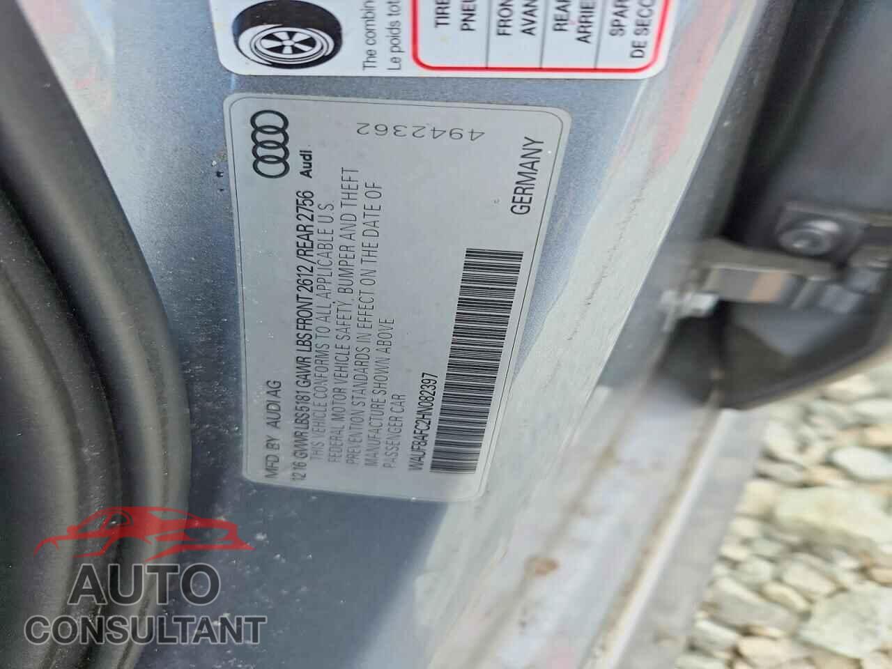 AUDI A6 2017 - WAUF8AFC2HN082397