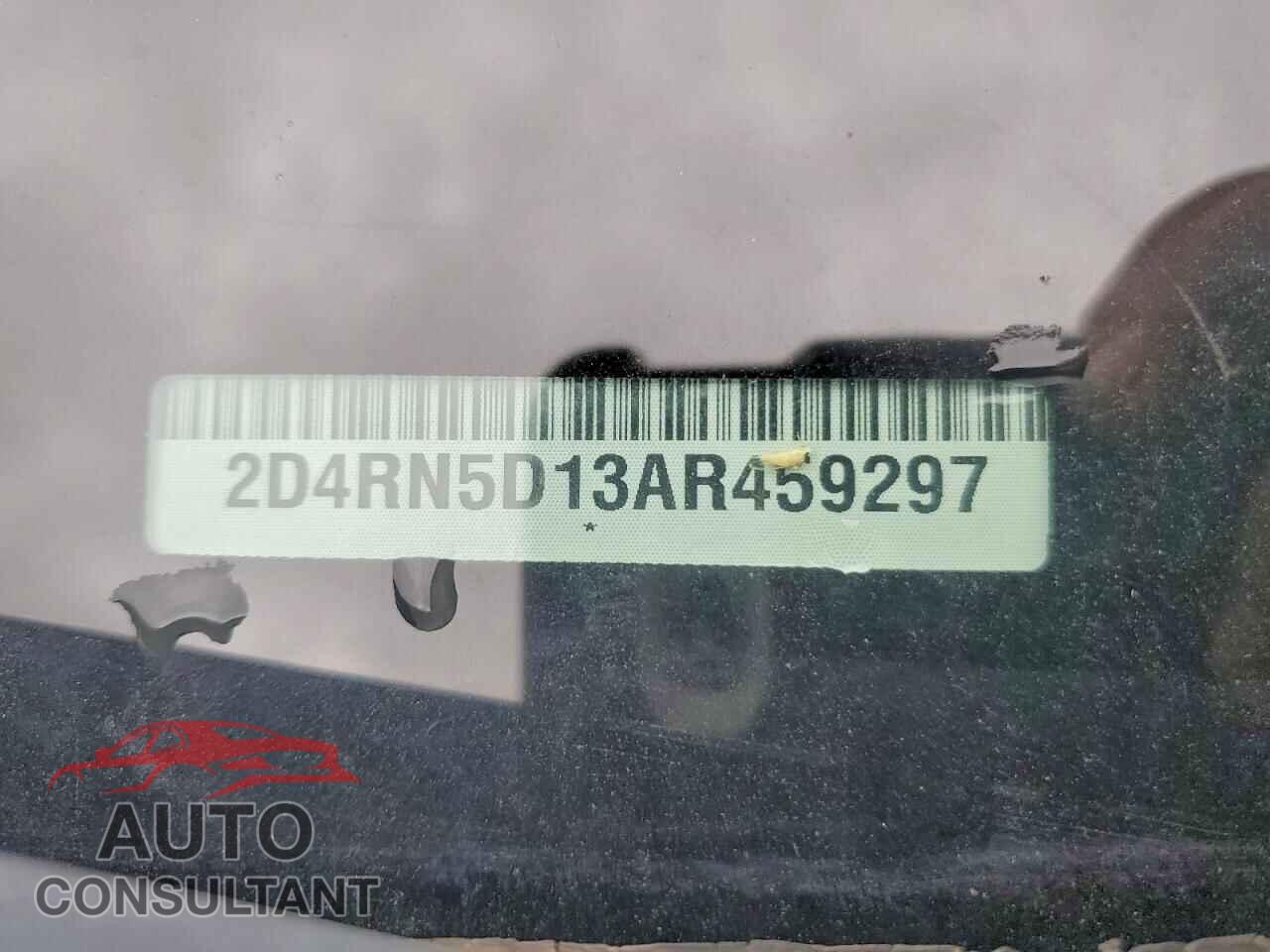 DODGE CARAVAN 2010 - 2D4RN5D13AR459297