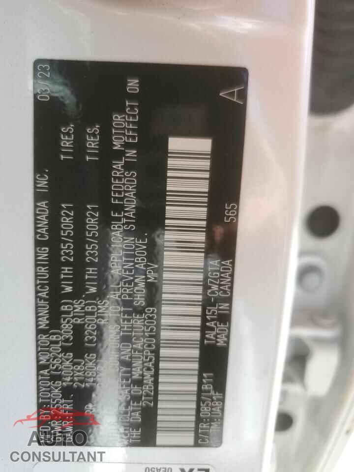 LEXUS RX350 2023 - 2T2BAMCA5PC015039
