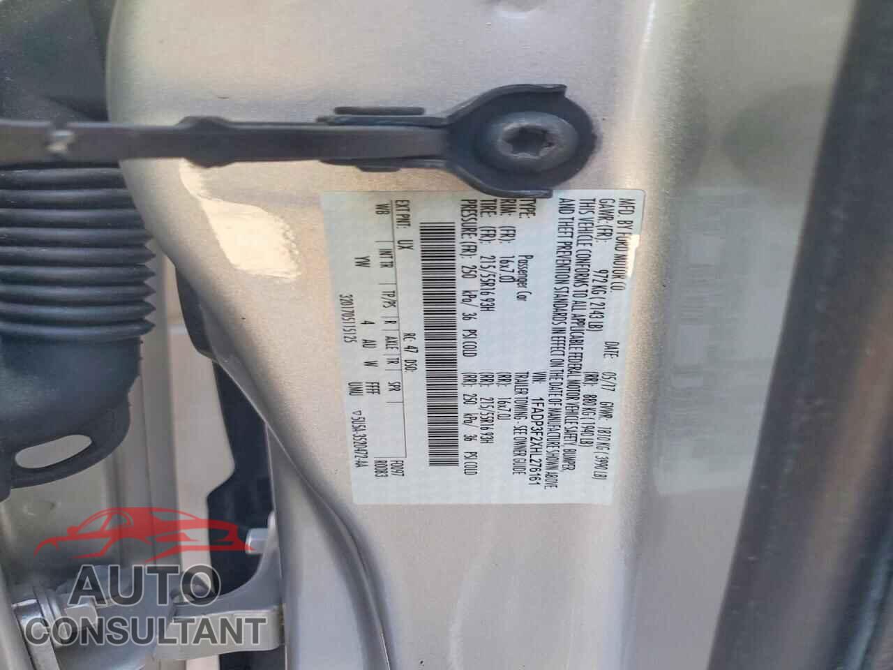 FORD FOCUS 2017 - 1FADP3F2XHL276161