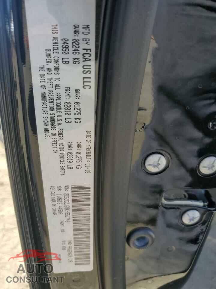 DODGE CHALLENGER 2019 - 2C3CDZJG8KH551748