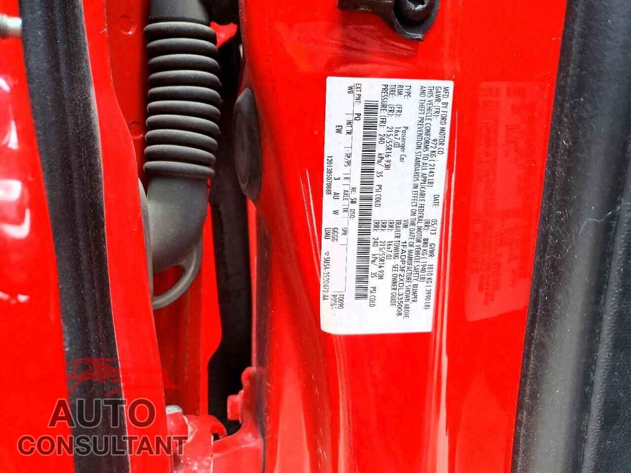 FORD FOCUS 2013 - 1FADP3F2XDL335008