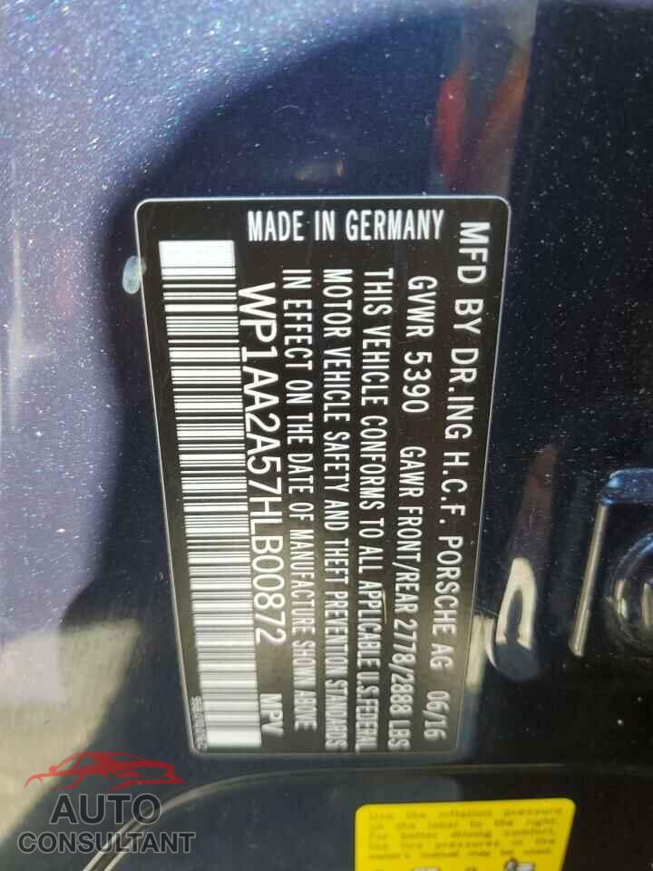 PORSCHE MACAN 2017 - WP1AA2A57HLB00872