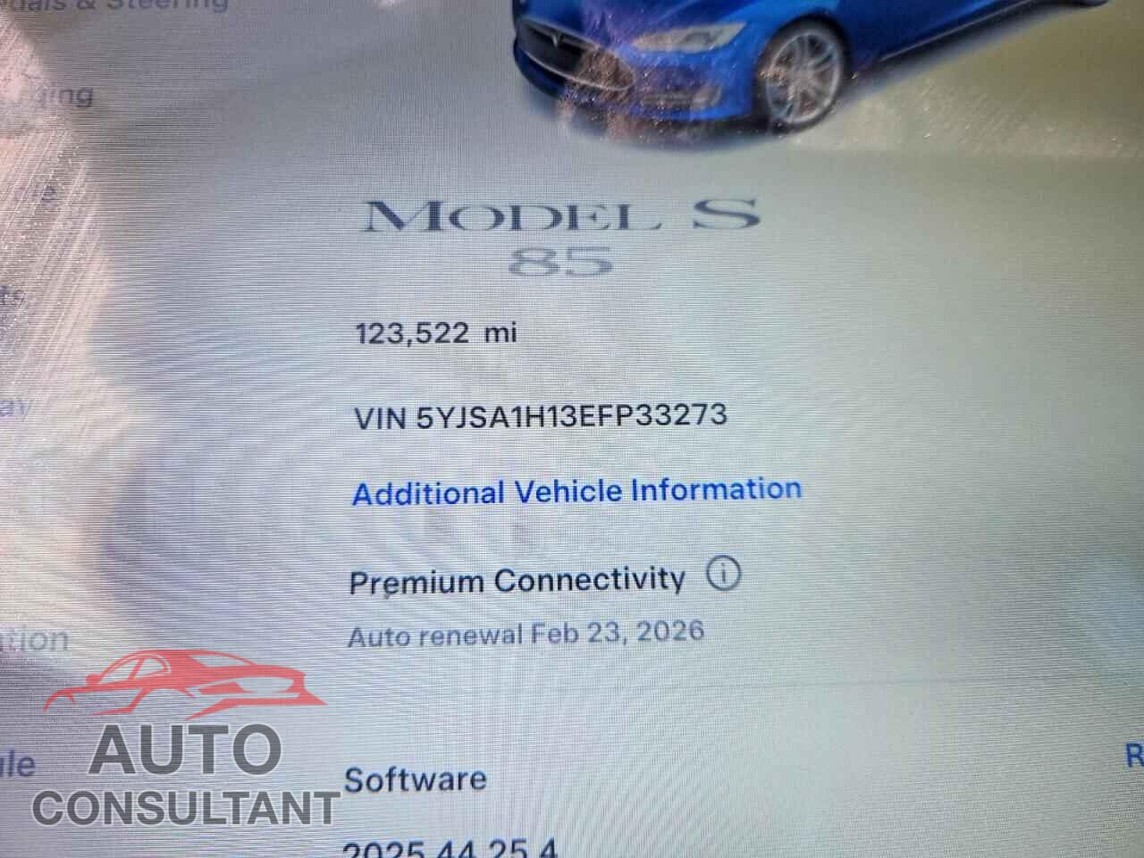TESLA MODEL S 2014 - 5YJSA1H13EFP33273