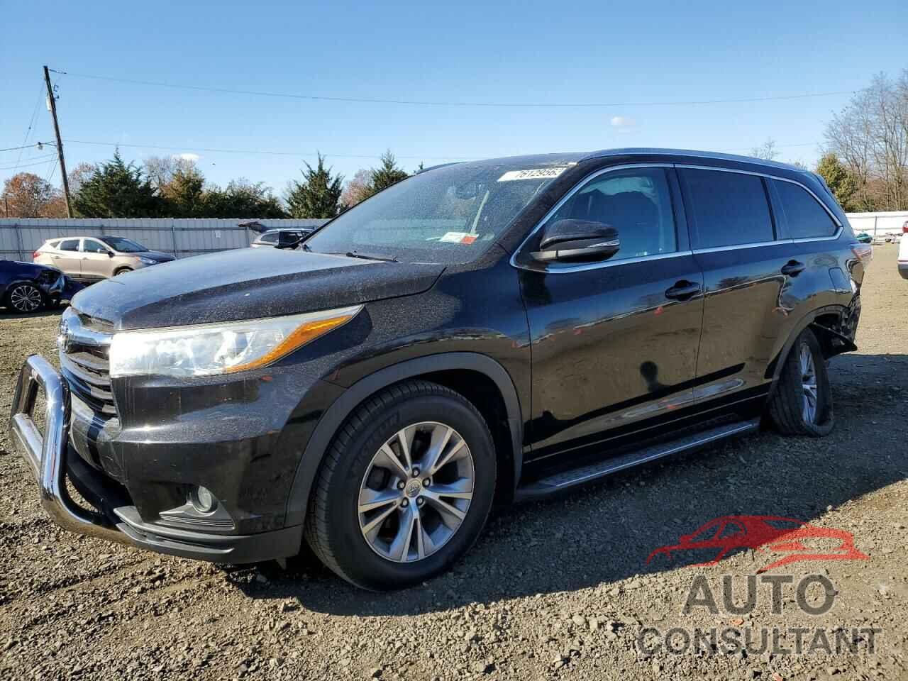 TOYOTA HIGHLANDER 2015 - 5TDJKRFH9FS159671