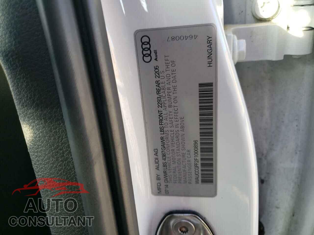AUDI A3 2015 - WAUCCGFF2F1000896